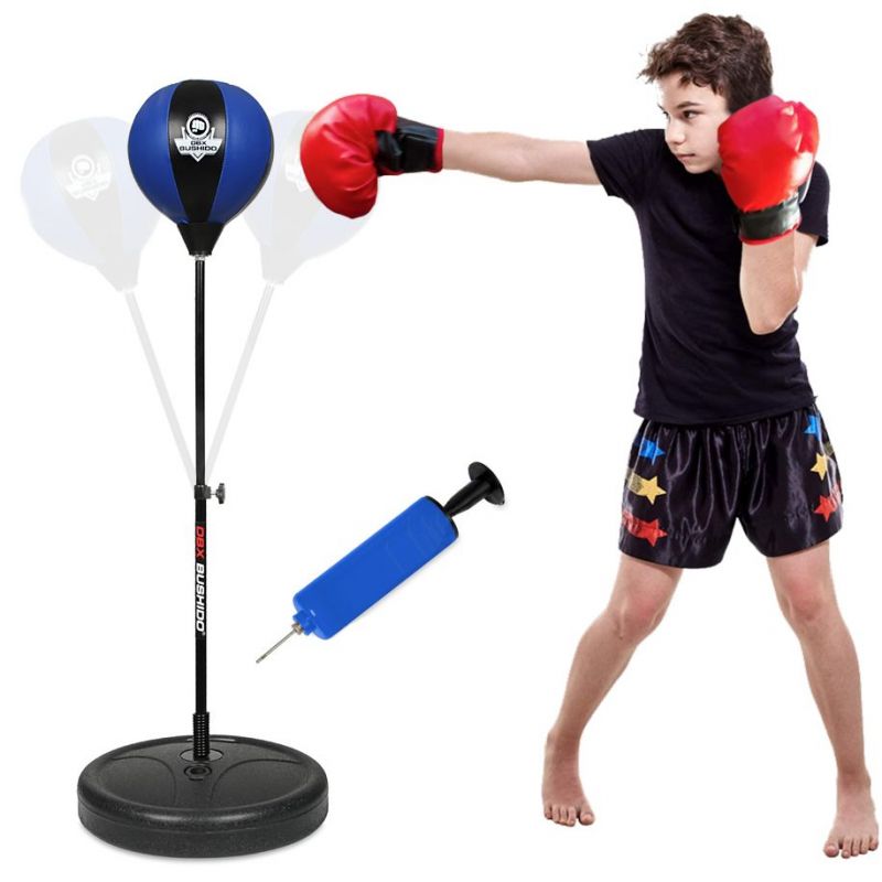 Saco de boxeo de pie libre, saco de boxeo inflable, portátil, de piel  sintética, para entrenamiento de pera, boxeo, pelota de velocidad de boxeo  para
