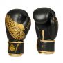 Rękawice bokserskie dla dorosłych (czarno-złote v1) 8-16oz / DBX Bushido