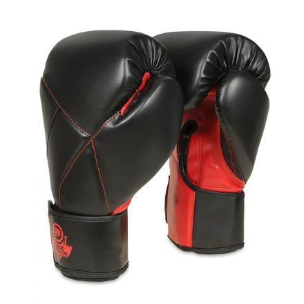 Bokshandschoenen voor volwassenen Versterkte stijve bokshandschoenen (rood & zwart) 10-16oz / DBX Bushido
