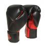 Starre, verstärkte Boxhandschuhe für Erwachsene (Rot und Schwarz), 10–16 Unzen / DBX Bushido