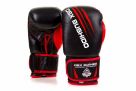 Guantoni da boxe premium per adulti (rosso e nero v2) 10-16 once / DBX Bushido