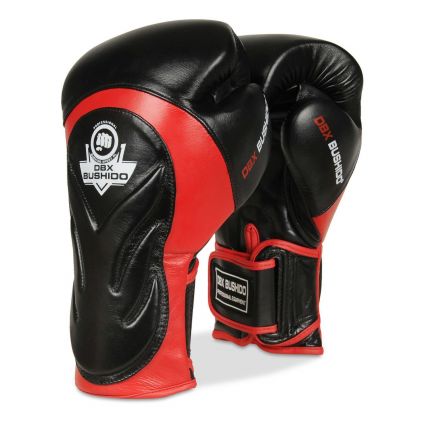 Rękawice bokserskie dla dorosłych Pro (czerwono-czarne) 10-14oz / DBX Bushido