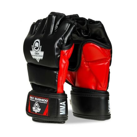 MMA Gevechtshandschoenen-Handschoenen (Zwart & Rood) / DBX Bushido