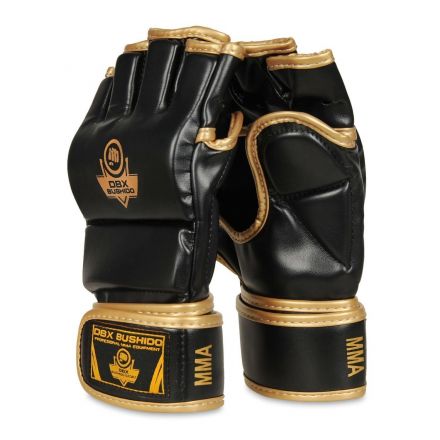 Rękawice do MMA (czarno-złote) / DBX Bushido