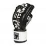 MMA Fighting Gloves-Gloves (Black-White) / DBX Bushido