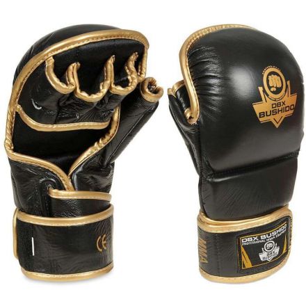 Premium Pro MMA-handschoenen (zwart en zwart) / DBX Bushido