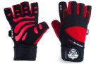 Guantes de Gimnasia-Fitness con Velcro Largo (Rojinegros) / Dbx Bushido