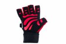 Gymnastics-Fitness Gloves with Long Velcro (Red and Black) / Dbx Bushido