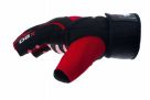 Gymnastics-Fitness Gloves with Long Velcro (Red and Black) / Dbx Bushido
