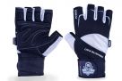 Gymnastik-Fitness-Handschuhe mit langem Klettverschluss (Schwarz und Weiß) / Dbx Bushido