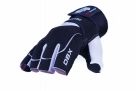 Gymnastics-Fitness Gloves with Long Velcro (Black and White) / Dbx Bushido
