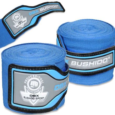 Bandaże bokserskie Premium 4m (niebieski) / DBX bushido