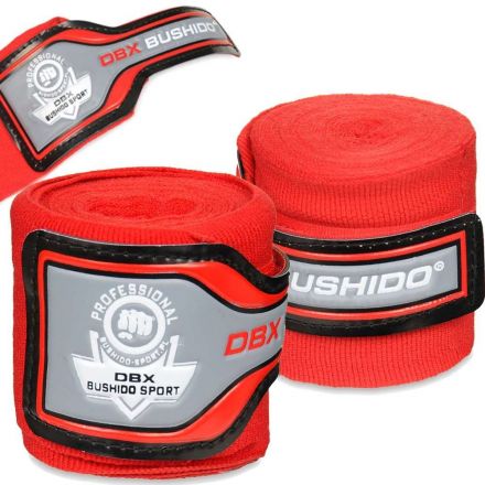 Bandaże bokserskie Premium 4m (czerwone) / DBX bushido