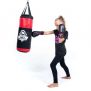 Sacco da boxe per bambini riempito (nero-rosso) 60 cm 8 kg / DBX Bushido