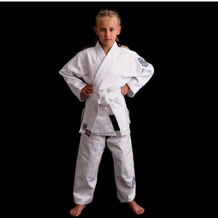 Hochwertiger Judo-Kimono für Kinder mit weißem Premium-Gürtel / DBX Bushido