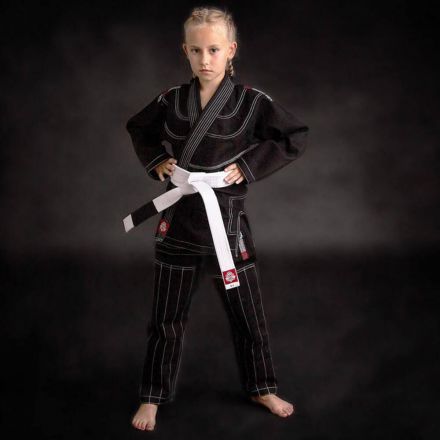 Kimono - Premium BJJ Gi för barn med vitt bälte / DBX Bushido