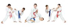 Kimono - Karategi Karate Premium per bambini con cintura bianca / DBX Bushido