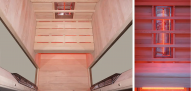 Infračervená vnútorná sauna Redlight / WELLIS