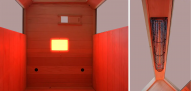 Sauna interna a infrarossi a luce rossa / WELLIS