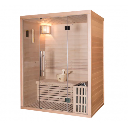 Fińska drewniana sauna wewnętrzna-Ignacio / WELLIS