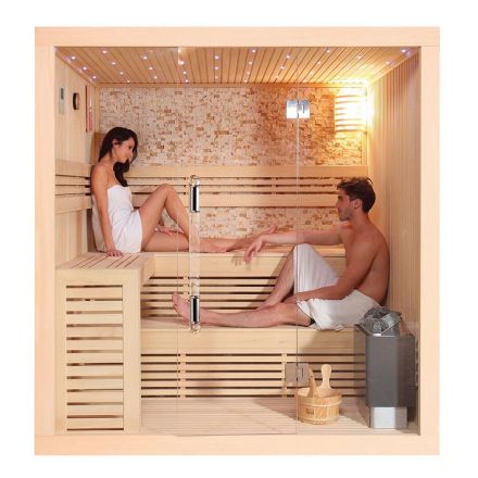 MUE-1102 Dry sauna with 6kW heater 220X200X210CM
