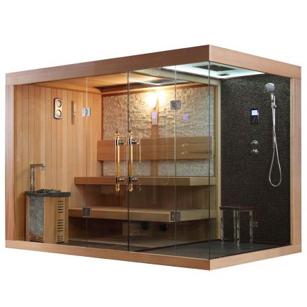 MUE-1388 Dry sauna with 6 kW heater 250X180X210CM