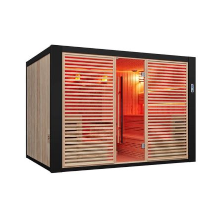 MUE-1401 Dry sauna with 12kW stove 300X200X210CM