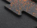Iron Strength Puzzle pavimento sportivo in gomma EPDM arancione 10 mm