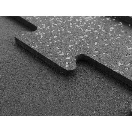 Iron Strength Rubber sports floor puzzle EPDM gray 10 mm