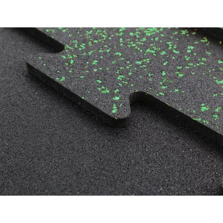 Iron Strength FLOOR Puzzle pavimento sportivo in gomma EPDM verde 15 mm