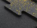 Iron Strength FLOOR Rubber sports floor puzzle EPDM yellow 15 mm