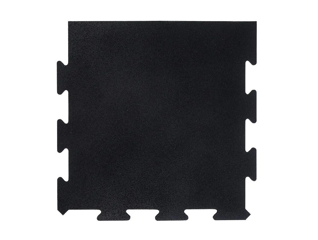 NPG FLOOR Suelo deportivo de goma puzzle negro 10 mm- Extremos laterales