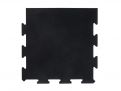 Iron Strength Rubber sportvloer puzzel zwart 15 mm- Hoekpunten