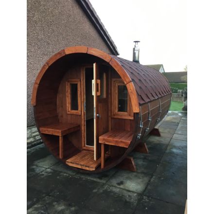 SAUNA 330 avec TERRASSE by THERMOWOOD