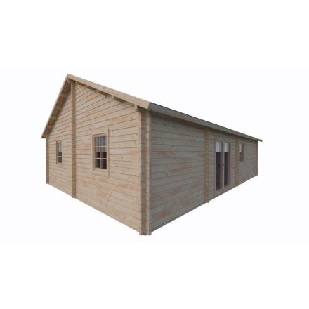 RAB 68.10 m2 – solid log house