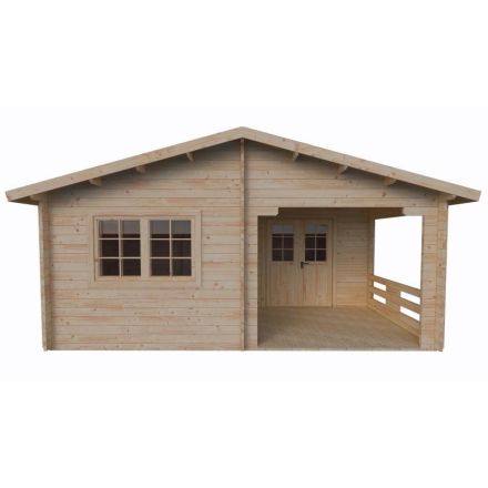 BRAC I 39 m2 – solid log house