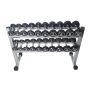 Set of rubberized IRONLIFE dumbbells 1-10 kg (10 pairs, increments of 1 kg)
