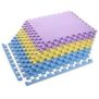 MP10 PUZZLE MAT MULTIPACK YELLOW-BLUE-PURPLE 9 PIECES 10MM ONE FITNESS