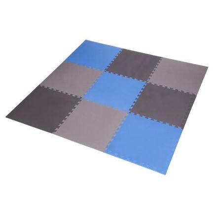 MP10 PUZZLE MAT MULTIPACK BLUE-GREY 9 PIECES 10MM ONE FITNESS