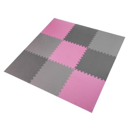 MP10 PUZZLE MAT MULTIPACK PINK-GREY 9 PIECES 10MM ONE FITNESS