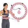 HULA HOP SET HHW01 PINK WITH TABS AND WEIGHTS HMS + BELT BR163 RED