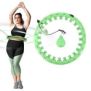 HHW12 PLUS SIZE HULA HOP GREEN WITH TABS AND WEIGHTS HMS