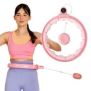 FH02 PINK HULA HOP WITH WEIGHT + COUNTER