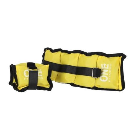 WW01 YELLOW weights 2 x 0.7 KG ONE FITNESS