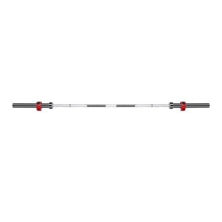 GO450 (+ ZG1000R) OLYMPIC BARBELL 18.5KG 2200MM HMS WITH LOCK JAW CLAMPS RED