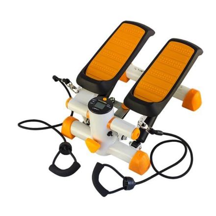 S3092 ORANGE AND WHITE STRAIGHT STEPPER WITH CABLES HMS