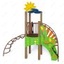 Playground Strumok complex (steel stairs and fence with puzzle pieces) TE701