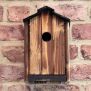 Rustic Mill Burnt Wild Bird Nest Box Big House Wood Weather Resistant Handmade