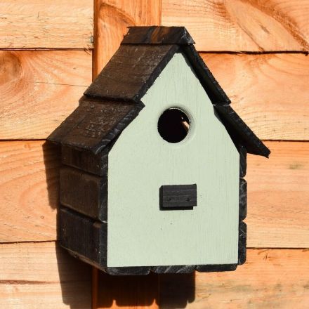 Dusted Aloe Bird House Nest box Wood Weather Resistant Handmade Wild Bird