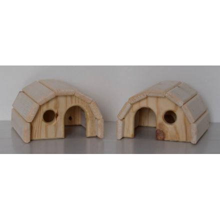 RH - Cozy Wood Hamster House - Perfect Habitat for Your Furry Friend - Handmade